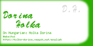 dorina holka business card